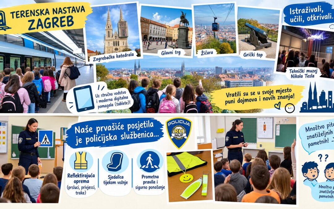 TERENSKA NASTAVA 4. RAZREDA I POSJET POLICAJKE 1. RAZREDU